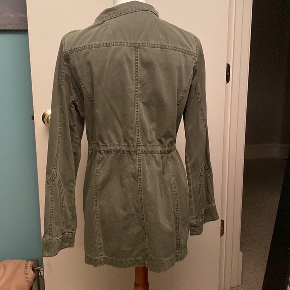 STEVE MADDEN Olive Green Cargo Utility Jacket LARGE - Picture 4 of 10